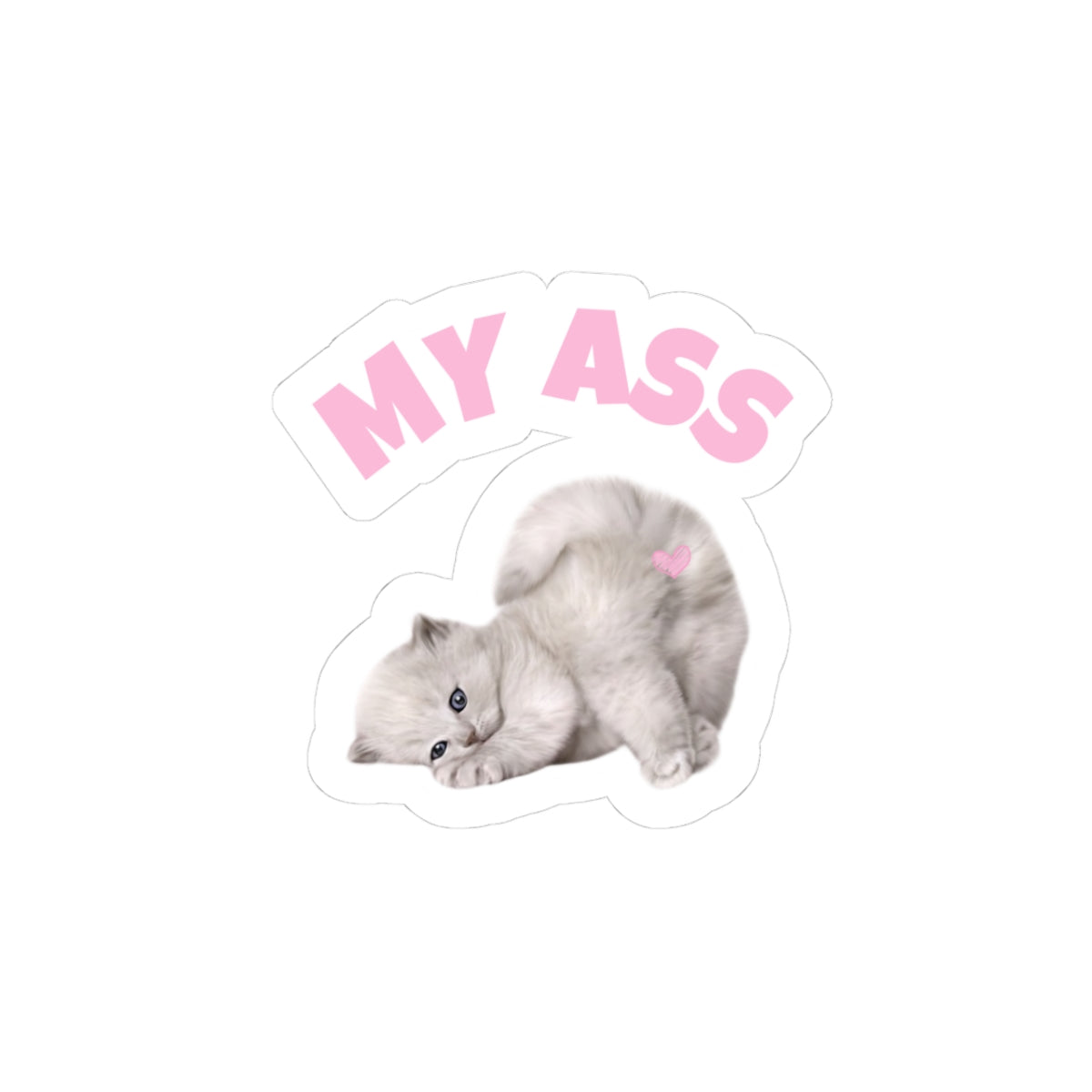 Cheeky Kitten Kiss-Cut Stickers