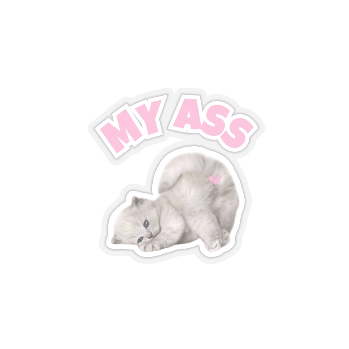 Cheeky Kitten Kiss-Cut Stickers