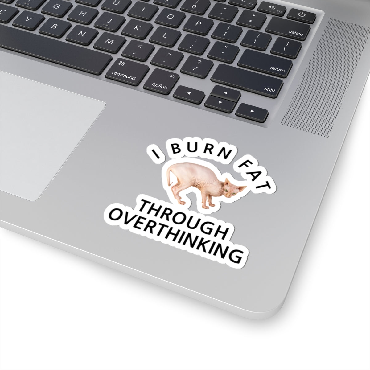 I Burn Fat Through Overthinking Kiss-Cut Stickers