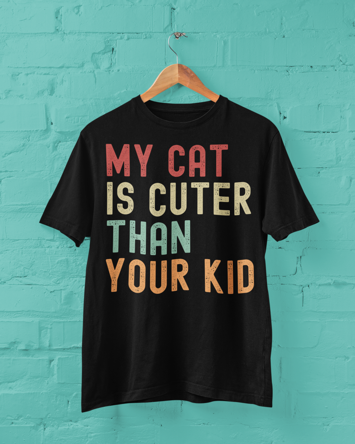 My Cat Is Cuter Than Your Kid Unisex Heavy Cotton Tee - Perfect for Cat Lovers