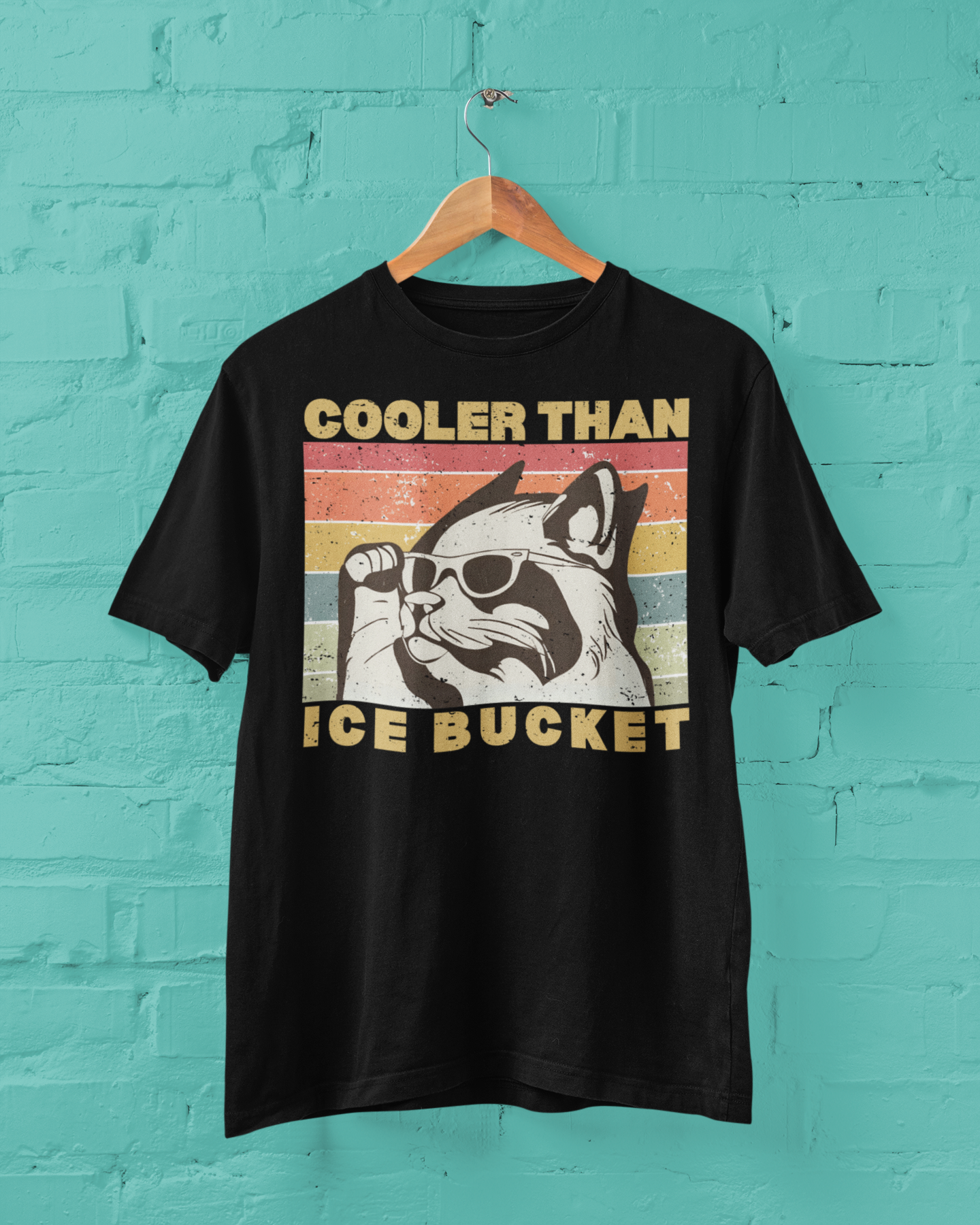 Cooler Than Ice Bucket Cat Unisex Heavy Cotton Tee